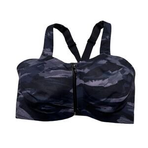 Victoria's Secret Knockout Front-Close Sports Bra Dreamy Zebra Size 34DDD